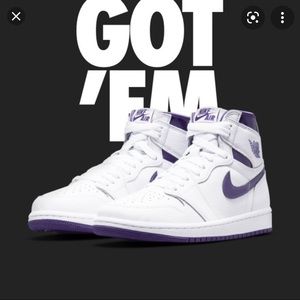 Air Jordan 1 Retro OG Court Purple Brand New